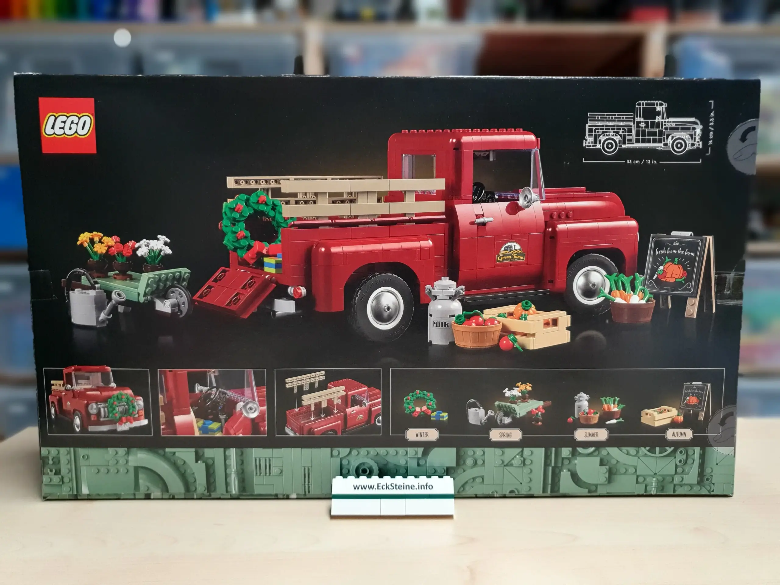 EckSteine Produktbild vom Set Pickup der Marke LEGO mit der Setnummer 10290 aus der Kategorie ICONS - CREATOR EXPERT.