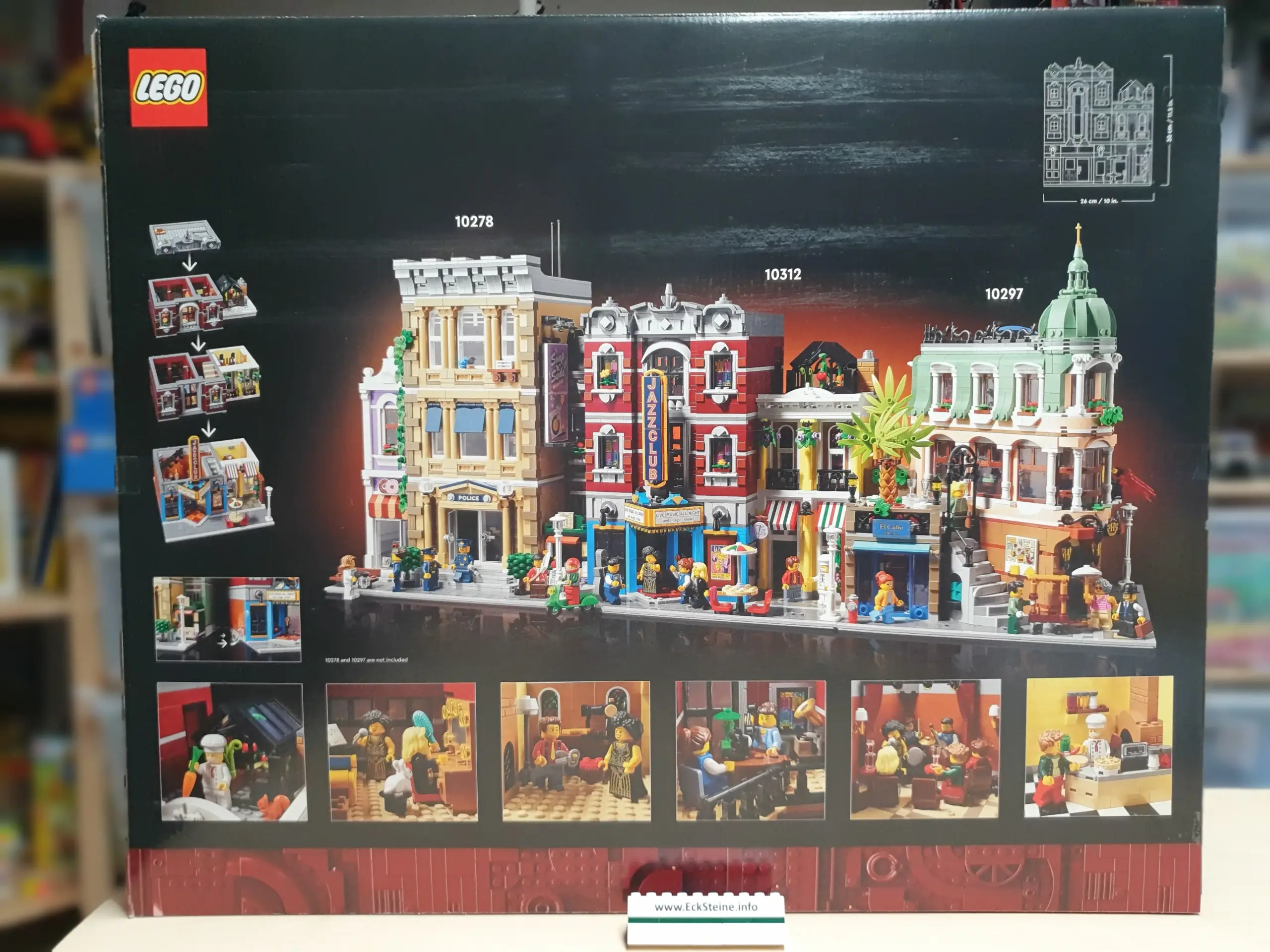 EckSteine Produktbild vom Set Jazzclub der Marke LEGO mit der Setnummer 10312 aus der Kategorie ICONS - CREATOR EXPERT.