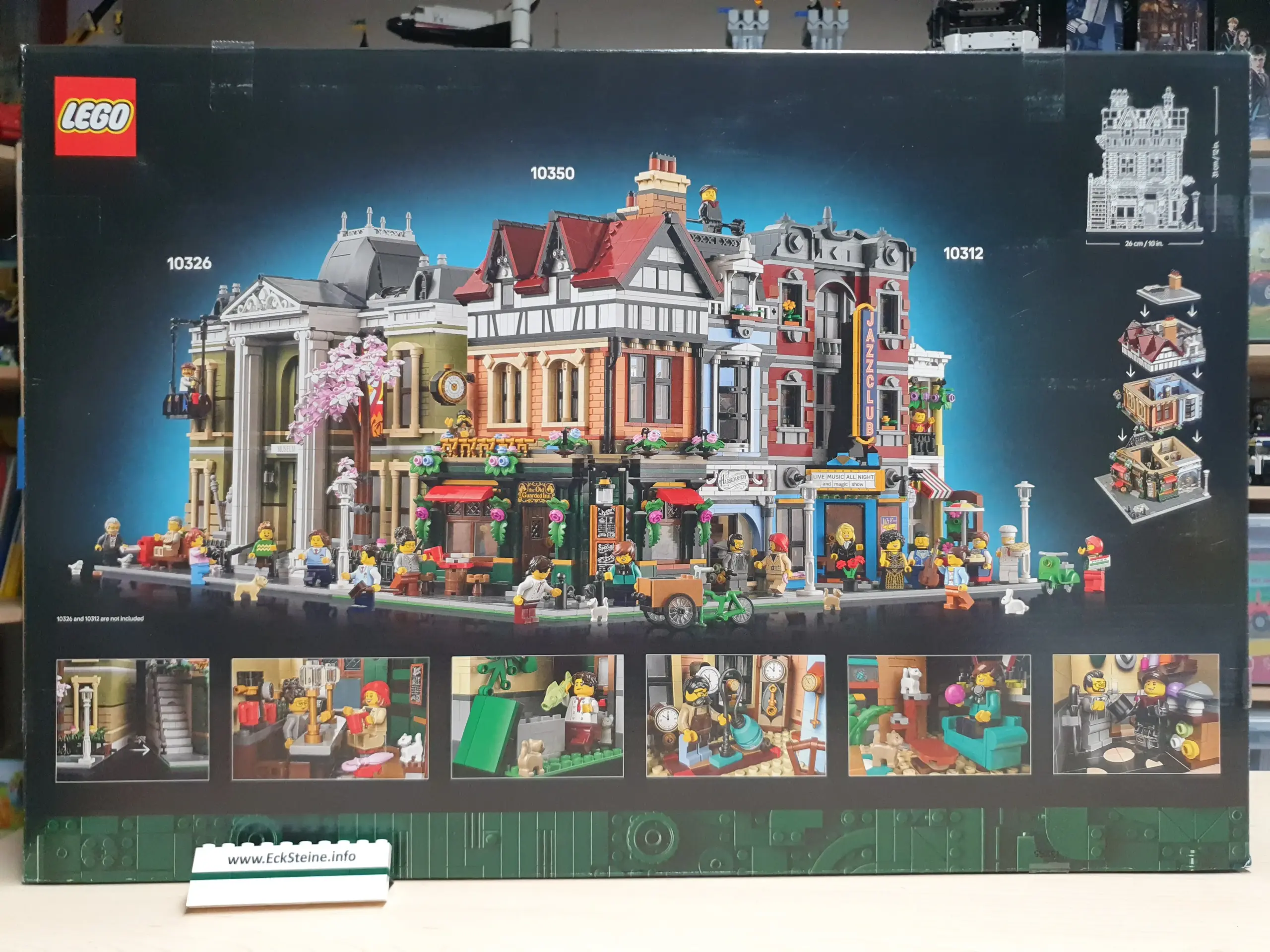 EckSteine Produktbild vom Set Eckhaus im Tudorstil der Marke LEGO mit der Setnummer 10350 aus der Kategorie ICONS - CREATOR EXPERT.