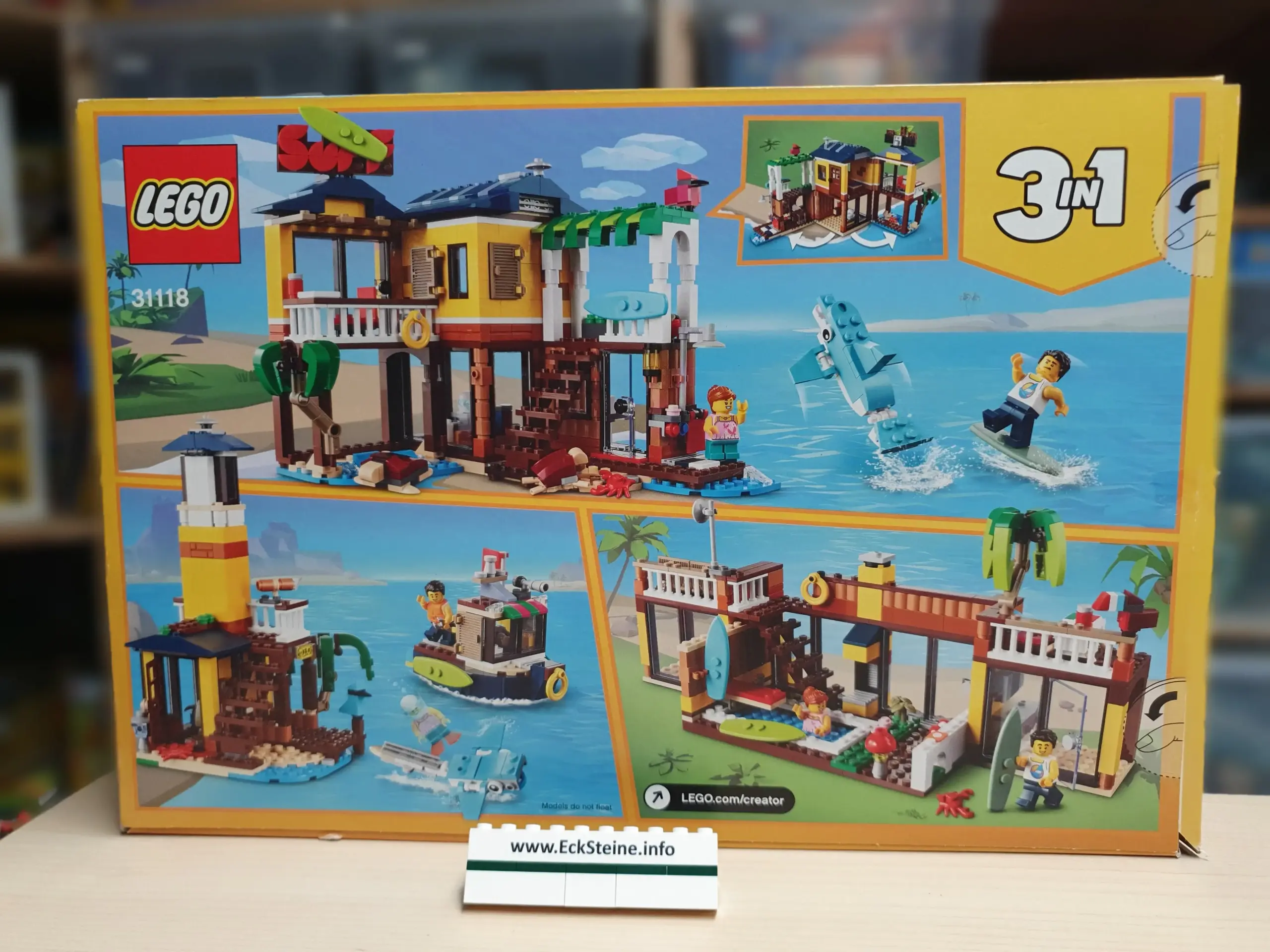 LEGO | CREATOR 3-IN-1 | Surfer-Strandhaus | 31118 – Bild 2
