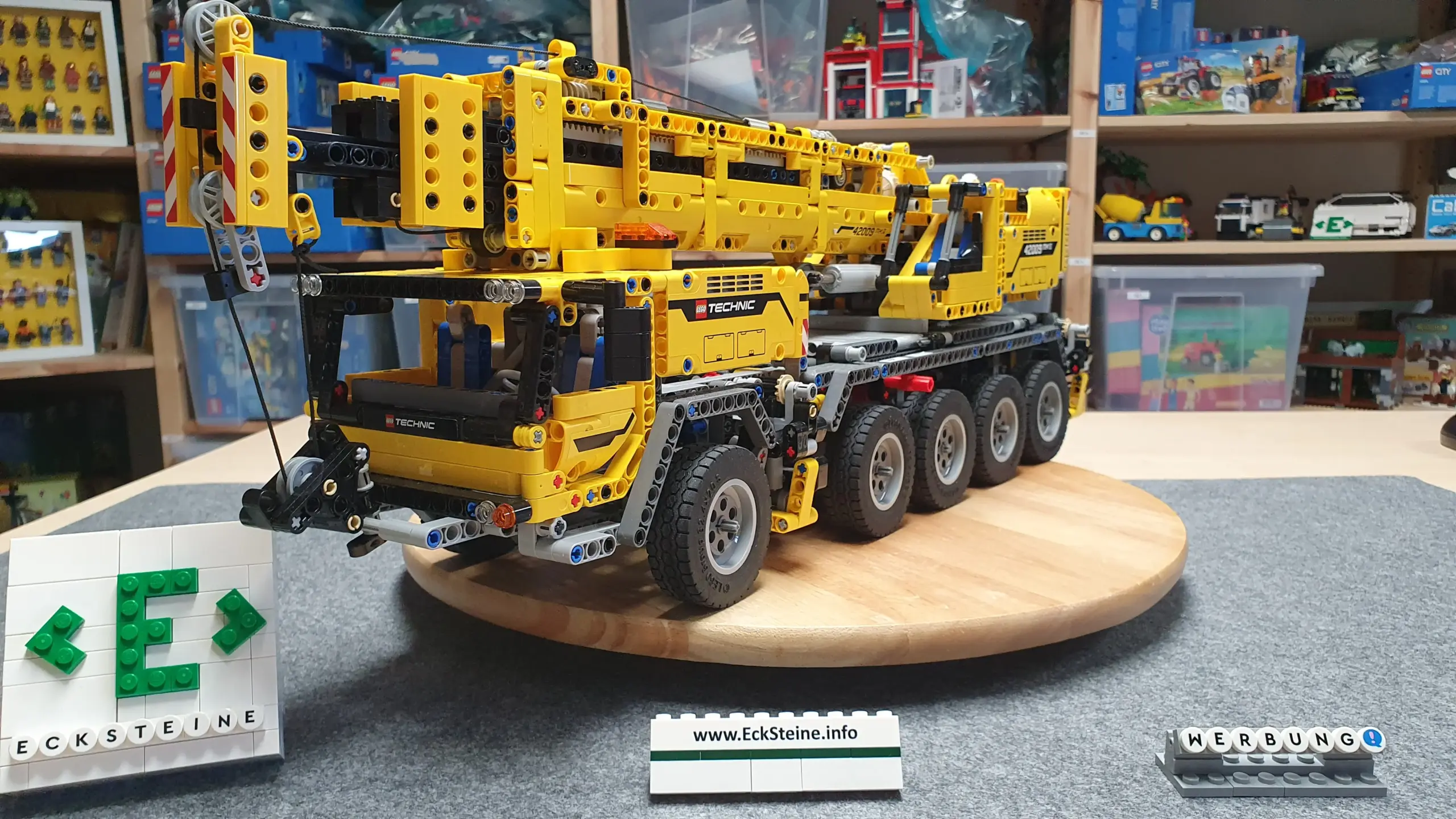 EckSteine Produktbild vom Set Mobiler Schwerlastkran der Marke LEGO mit der Setnummer 42009 aus der Kategorie TECHNIC.