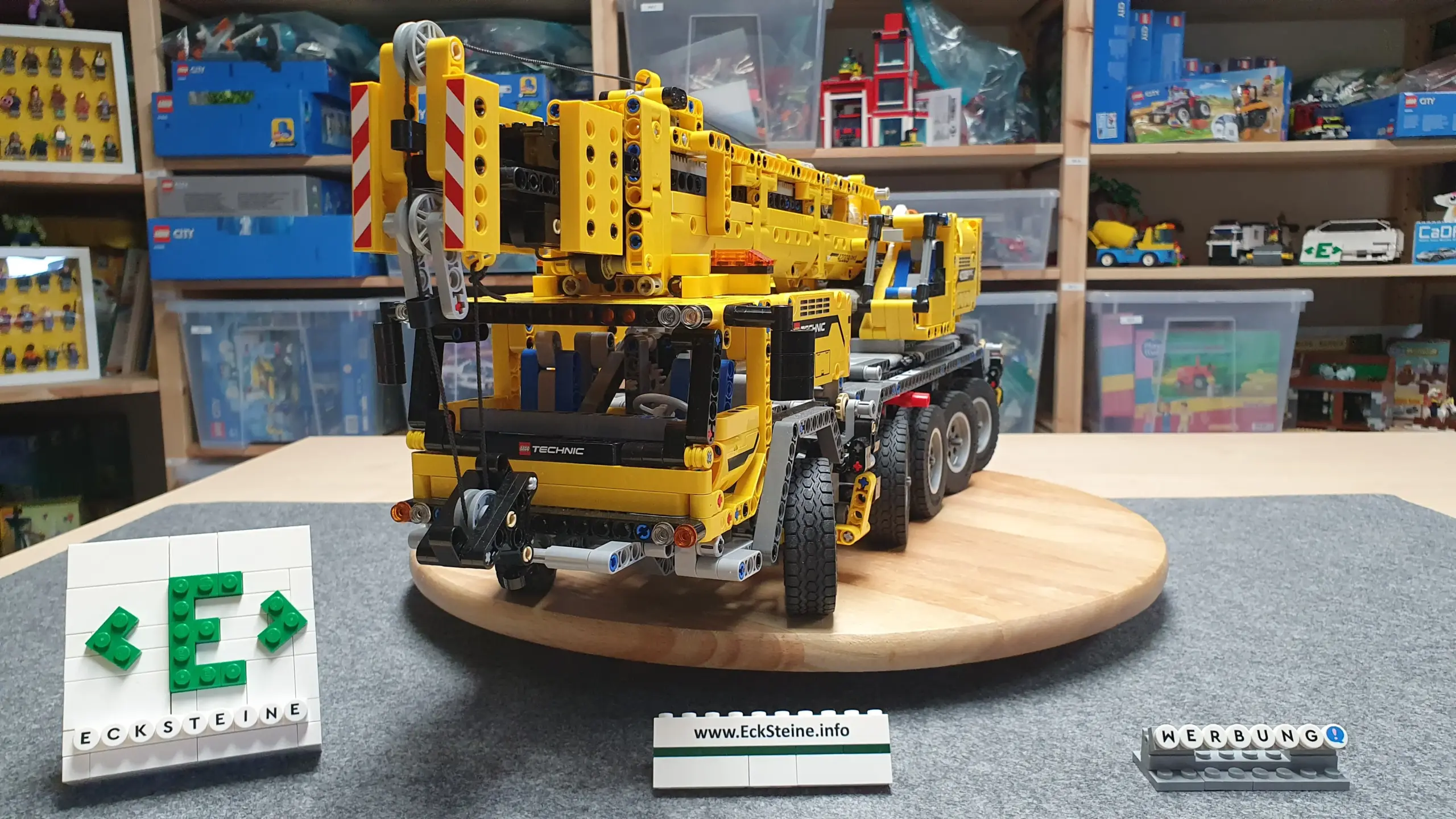 EckSteine Produktbild vom Set Mobiler Schwerlastkran der Marke LEGO mit der Setnummer 42009 aus der Kategorie TECHNIC.