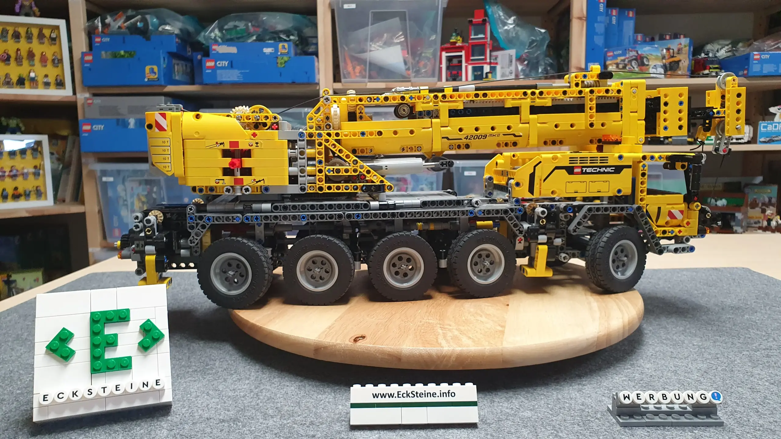 EckSteine Produktbild vom Set Mobiler Schwerlastkran der Marke LEGO mit der Setnummer 42009 aus der Kategorie TECHNIC.