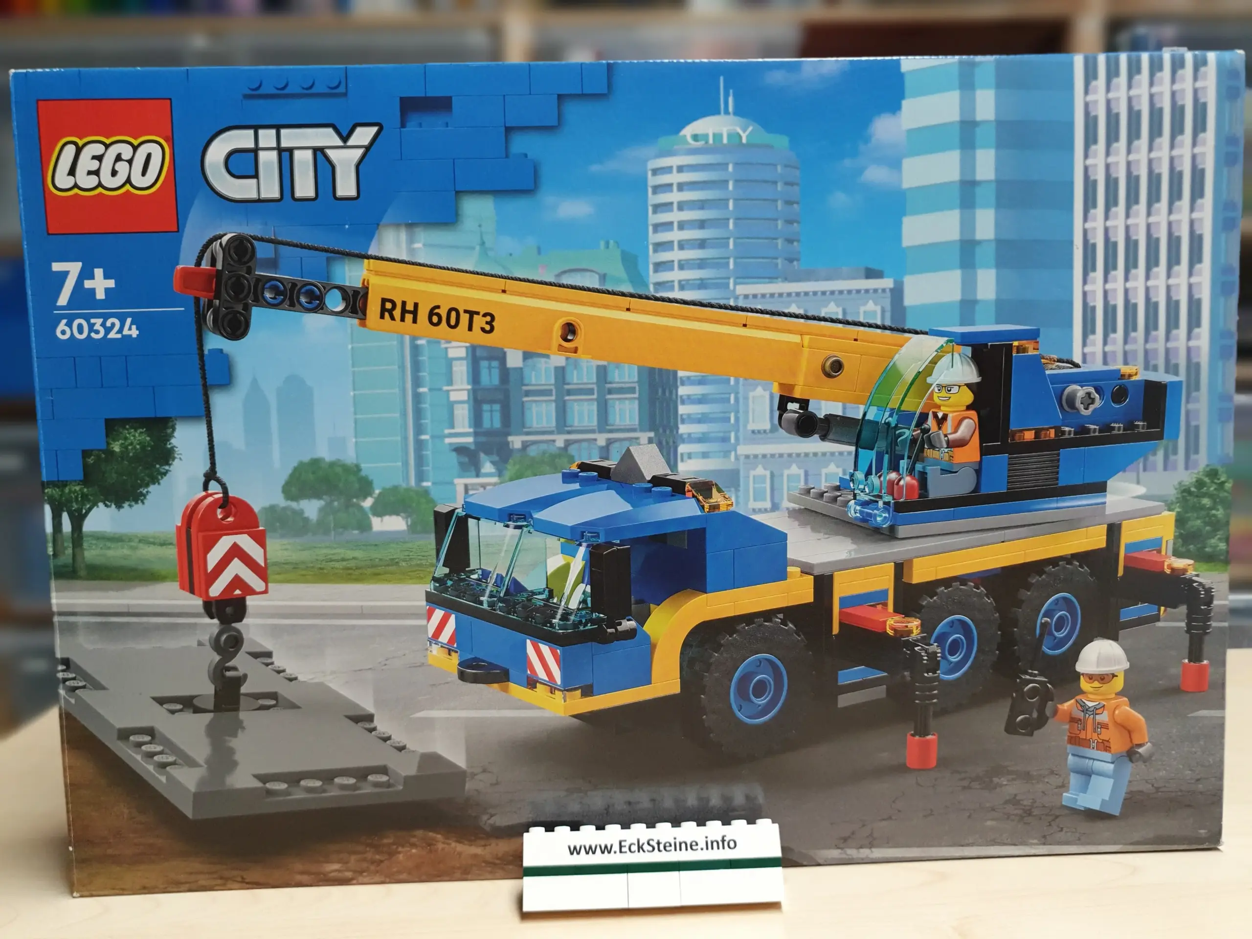 EckSteine Produktbild vom Set Geländekran der Marke LEGO mit der Setnummer 60324 aus der Kategorie CITY.