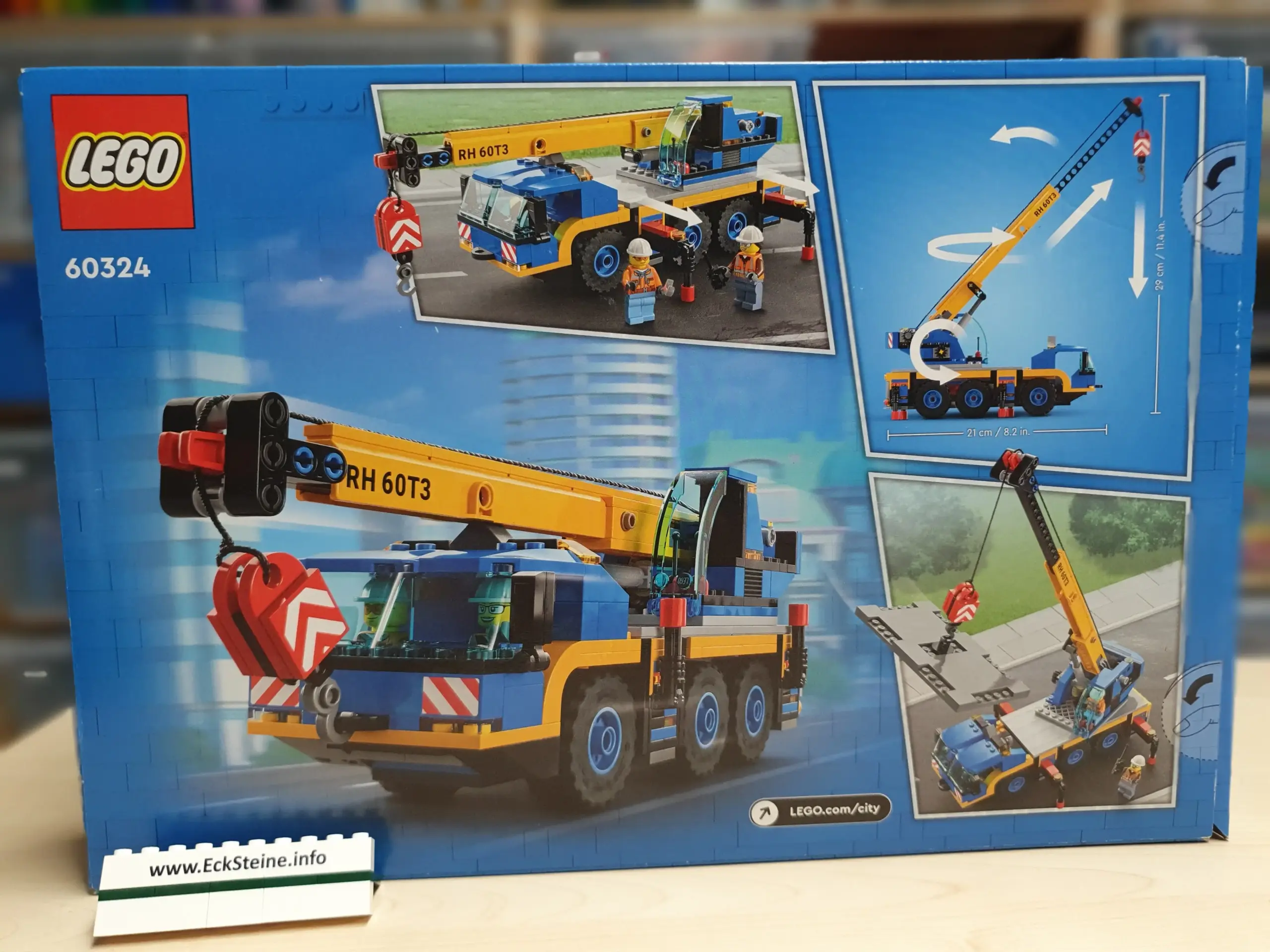 EckSteine Produktbild vom Set Geländekran der Marke LEGO mit der Setnummer 60324 aus der Kategorie CITY.