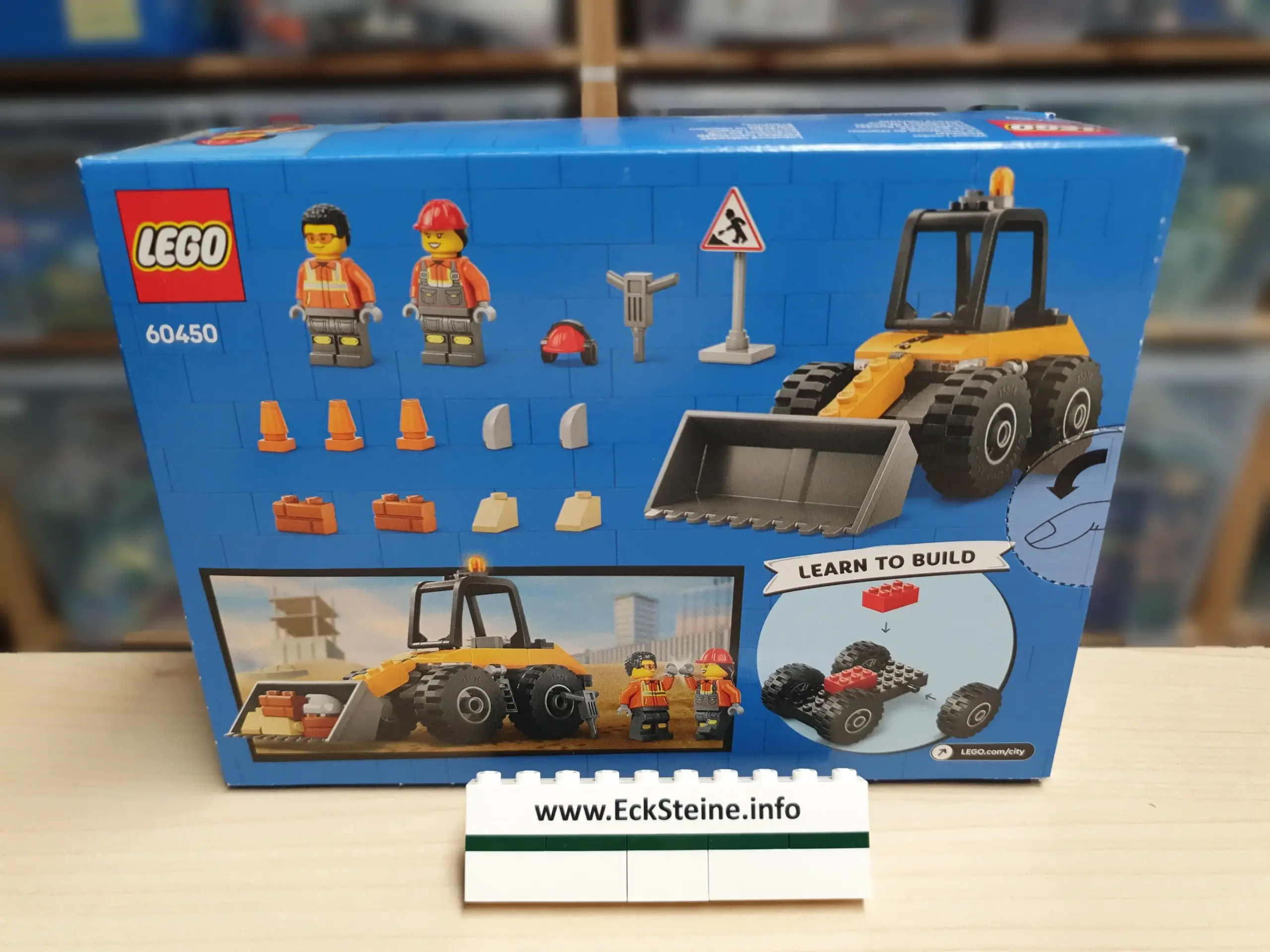 EckSteine Produktbild vom Set Radlader der Marke LEGO mit der Setnummer 60450 aus der Kategorie CITY.