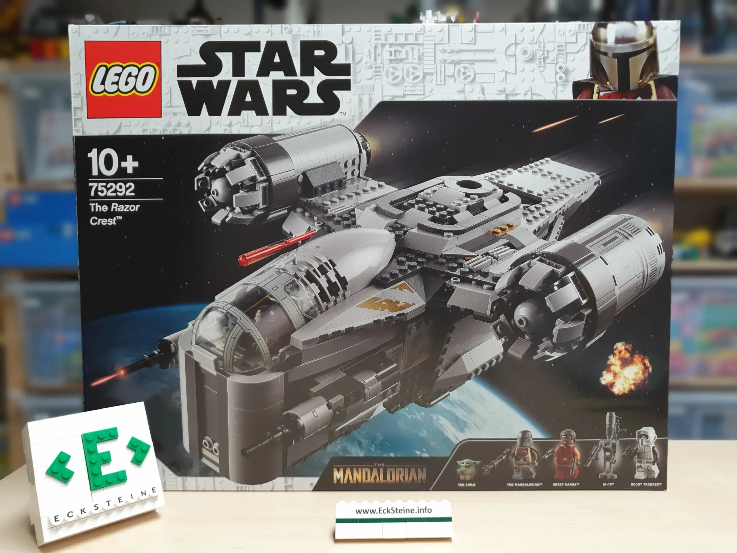EckSteine Produktbild vom Set The Mandalorian - Transporter des Kopfgeldjägers der Marke LEGO mit der Setnummer 75292 aus der Kategorie STAR WARS.