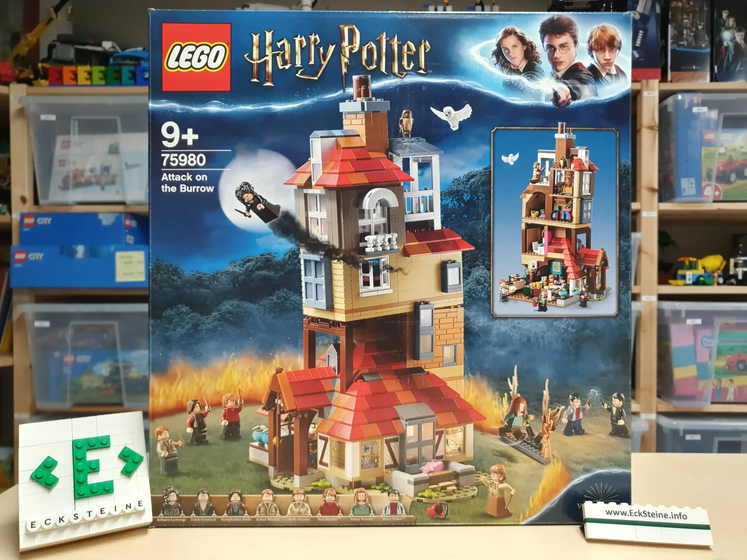 EckSteine Produktbild vom Set Angriff auf den Fuchsbau der Marke LEGO mit der Setnummer 75980 aus der Kategorie HARRY POTTER.