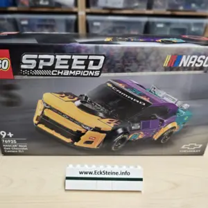 EckSteine Produktbild vom Set NASCAR Next Gen Chevrolet Camaro ZL1 der Marke LEGO mit der Setnummer 76935 aus der Kategorie SPEED CHAMPIONS.